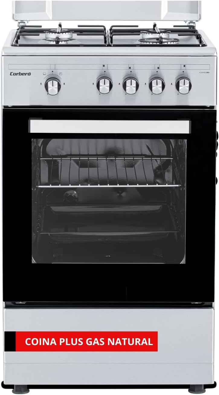horno CCSF45020NX, 50cm, 43L, metal, vidrio, para la cocina, Corbero
