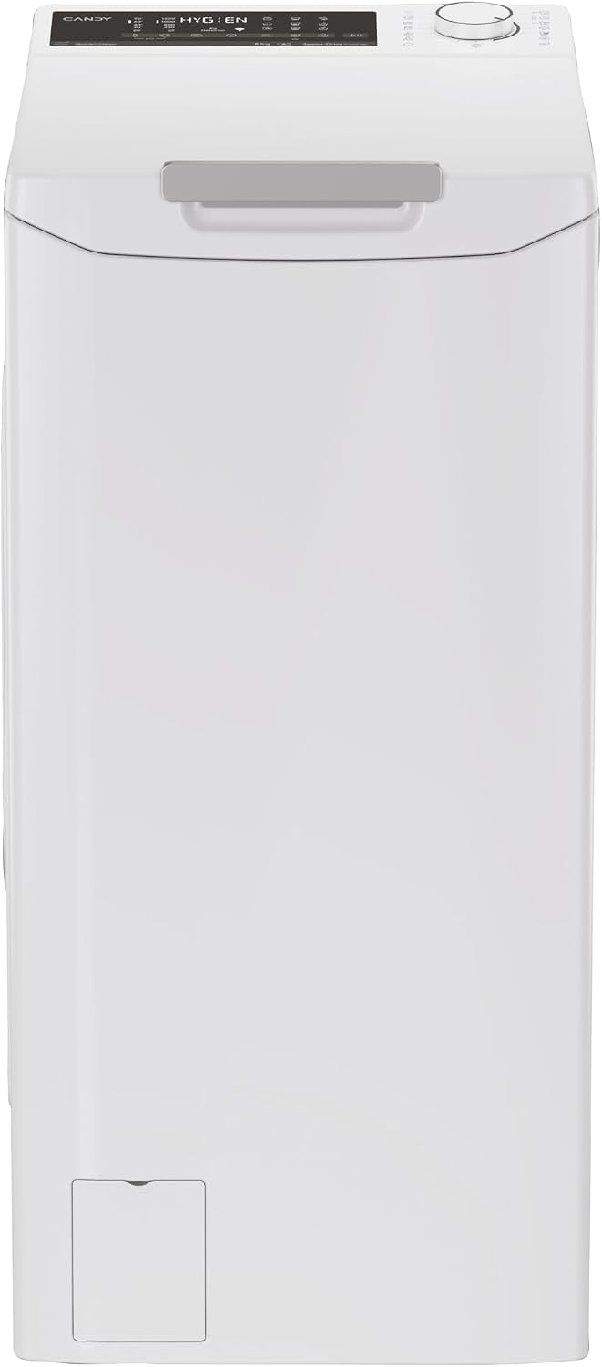 lavadora TCA286TM5-S, 86 cm, blanco, CANDY, 1200 RPM, 17 Ciclos, Inicio Diferido 24H, 77 DB