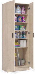 armario, 60 cm, beige, duehome, Medidas: 60 cm (Ancho) x 180 cm (Alto) x 37 cm (Fondo)