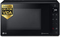 LG MH6535GIS Microondas con grill, 29 cm, 25 L, 1000 W, con iluminación LED, control inteligente, negro