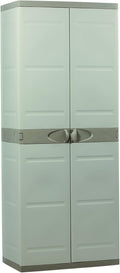 armario, 70 × 44 × 176 cm, plástico, beige, Plastiken, 70x44x176 cm