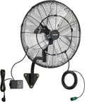 Ventiladores de pared IP44, acero, VEVOR, Ventilador Industrial Oscilante de Acero al Carbono para Exterior