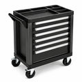 Carro de herramientas de metal con 6 cajones negro 70cm