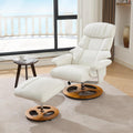 sillón, 81 × 126 × 111 cm, blanco, para el salón, LAKFEW, LAKFEW Sillon Relax Reclinable Electrico con Reposapiés, 81x126x111 cm
