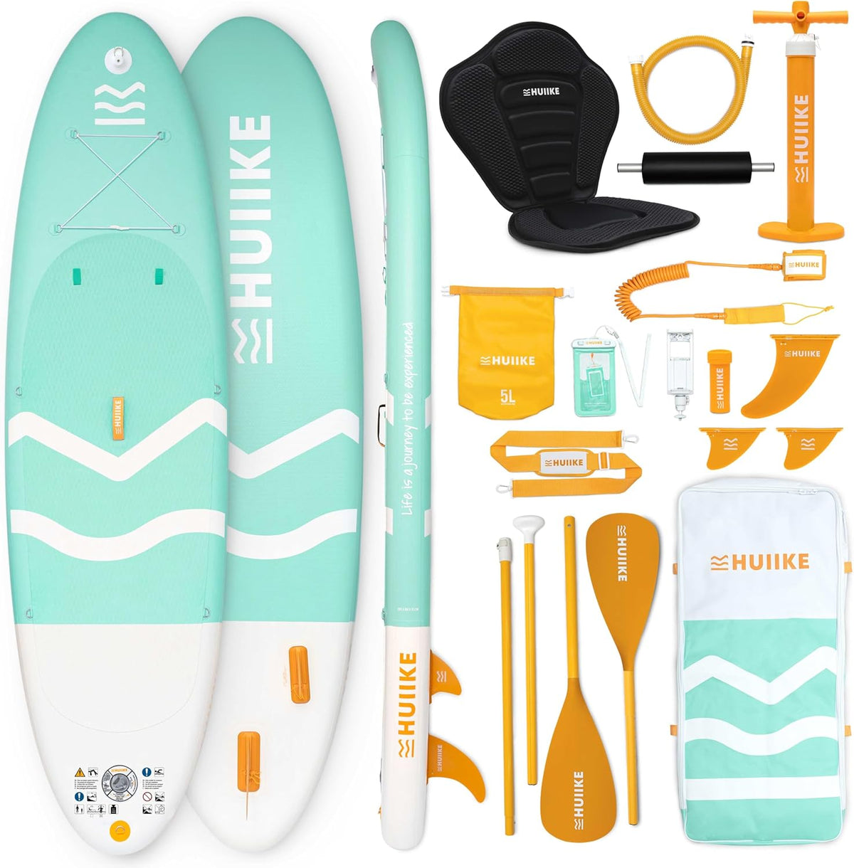 Tablas hinchables, 130 kg, HUIIKE, Tabla Paddle Surf Hinchable 10' y hasta con Accesorios