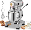 batidora, 10 L, 550 W, regulable, acero inoxidable, para la cocina, VEVOR