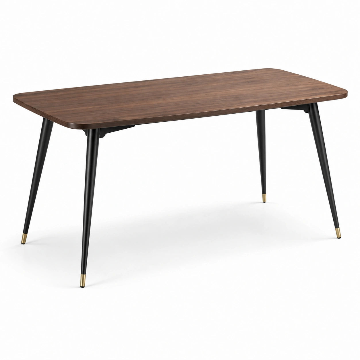 Mesa de comedor de madera y metal 140 cm