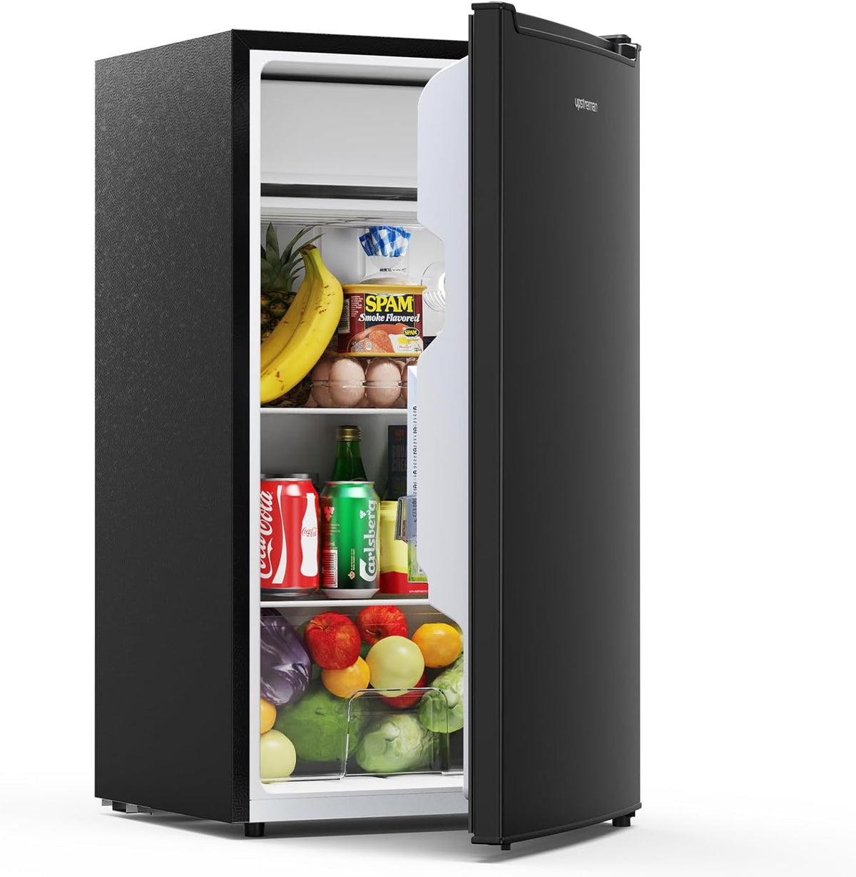 frigorífico CR85, 83 × 45 × 42,5 cm, 85L, negro, Upstreman, CR85-Negro