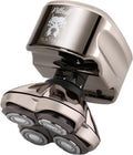Afeitadoras eléctricas rotativas para hombre, inalámbrico, Skull Shaver, Ergonómica para Cabeza, con Soporte de Lavado y Estuche de Viaje
