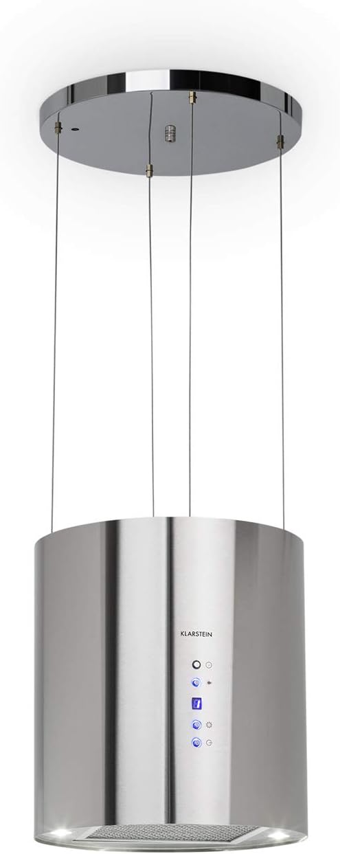 Klarstein Campanas de pared, 35cm, 190 W, con iluminación LED, acero inoxidable, 590 m3/h, 3 niveles