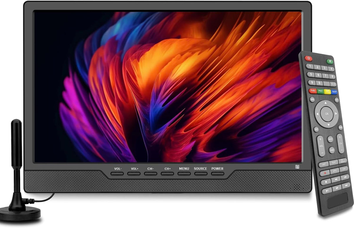 Smart TV HDMI/USB/DC-12IN, con iluminación LED, con mando a distancia, para la cocina, para el dormitorio, KCR