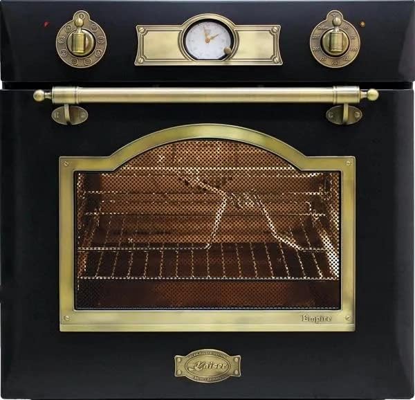 horno, 60 cm, 67 L, negro, Kaiser, Kaiser EH 6355 Em Retro - Horno eléctrico empotrado, 8 funciones
