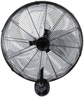 Ventiladores de pared, 55 cm, 120W, regulable, metal, negro, Bilake, Orientable y Ajustable 3 Velocidades, 3 Palas