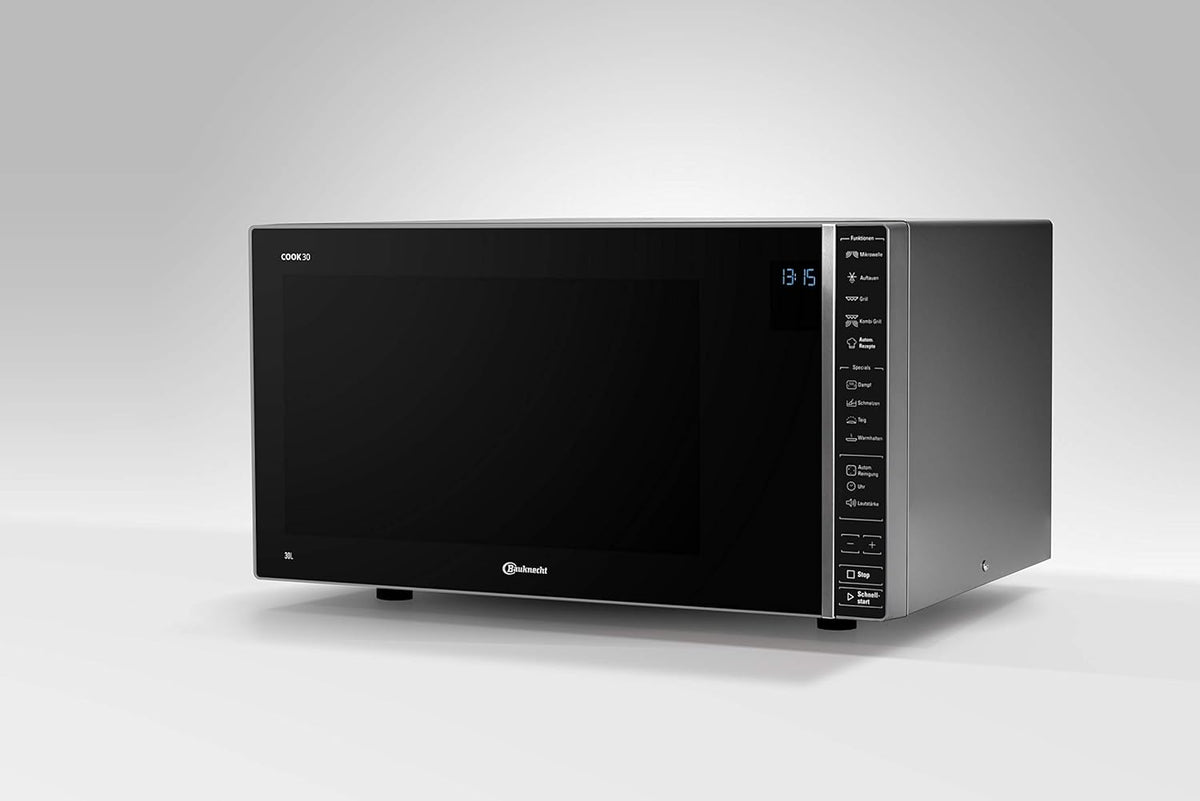 Microondas con grill, 37 × 35,1 × 21,2 cm, 900 W, 30 L, 1050 W, Bauknecht