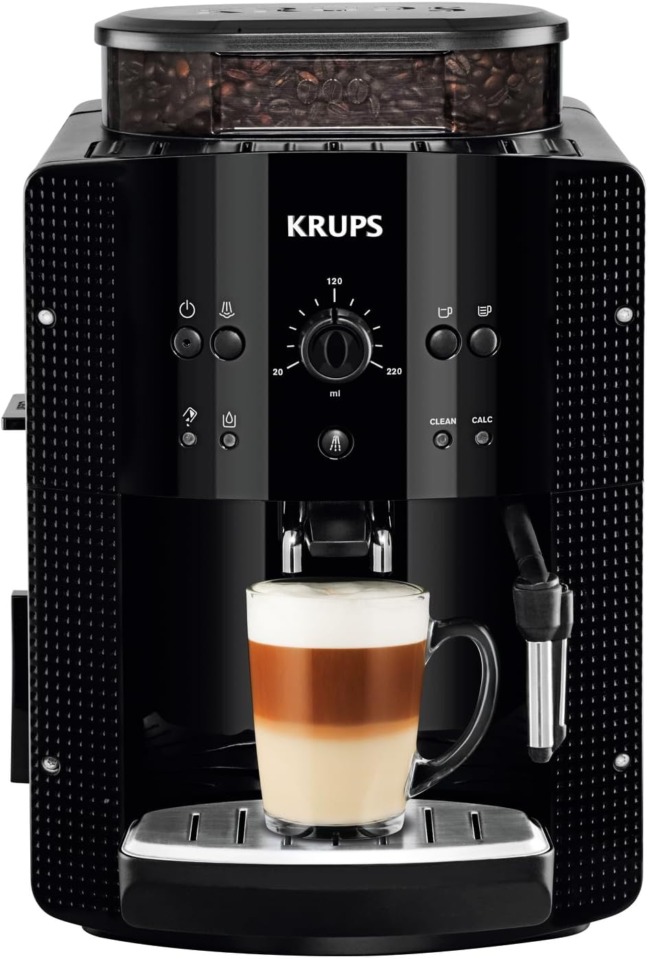 cafetera, 1,7L, negro, KRUPS, Cafetera Superautomática 15 Bares, Capacidad de 1