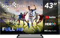 Smart TV, con WiFi, control inteligente, Smart Tech, 43 Pulgadas, 3 HDMI, 2 USB