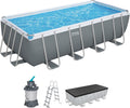 Bestway piscina, Juego de Rectangular de 16' x 8' x 48'/4.88