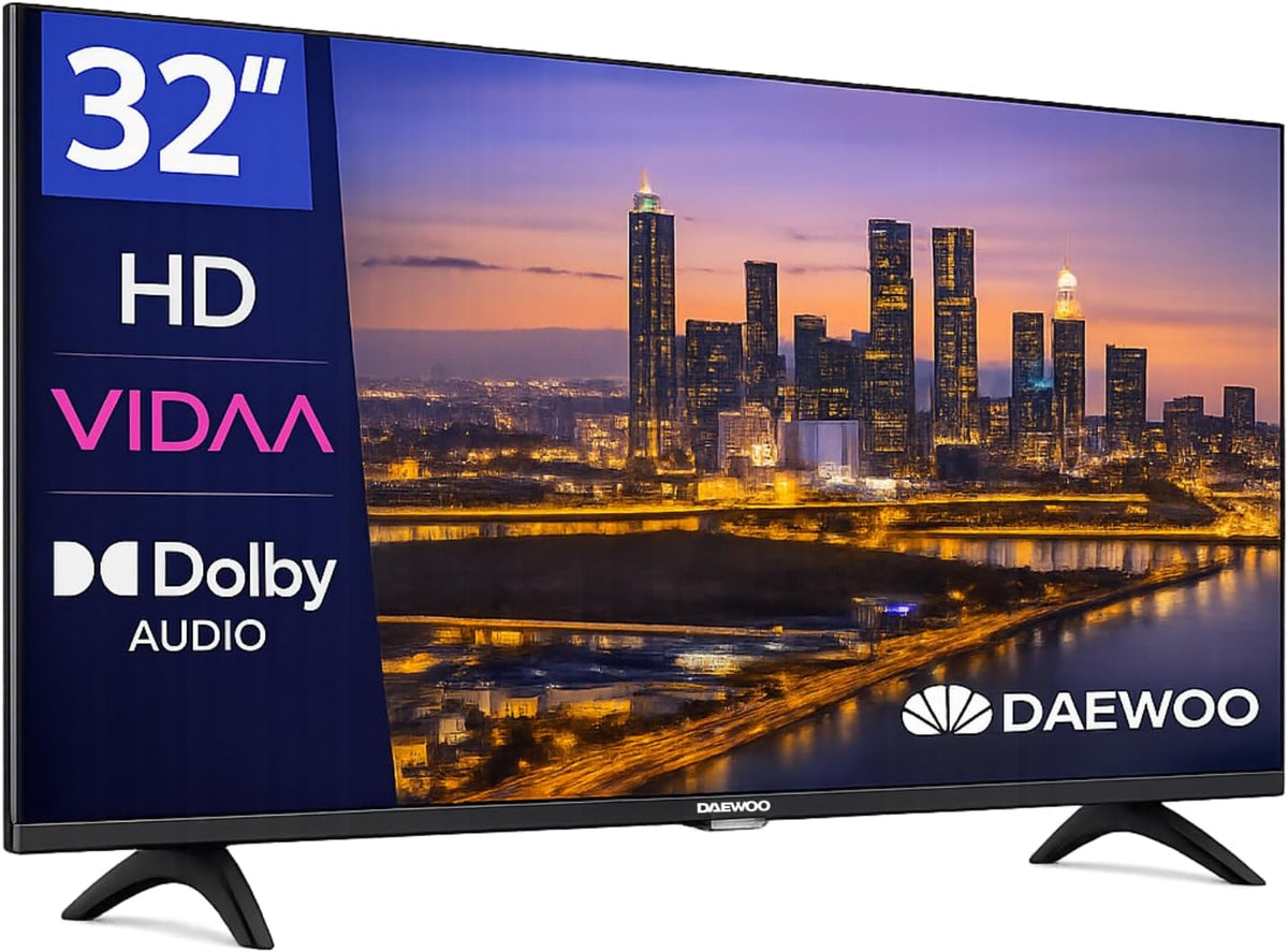 Smart TV HDR10, con WiFi, control inteligente, Daewoo, Diseño Sin Marcos (Frameless), Gama 2026