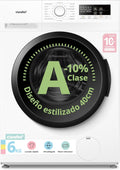 lavadora A-10, 40cm, 6kg, Comfee, Ultradelgado 40cm, Clase A-10%, 1200RPM, CFP01EW60W