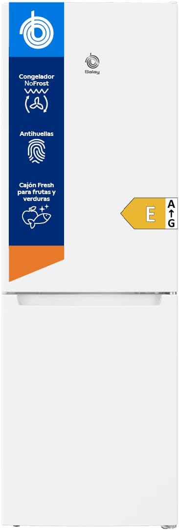 frigorífico, 60 cm, No Frost, blanco, Balay Electrodomésticos, 3KFE351WI