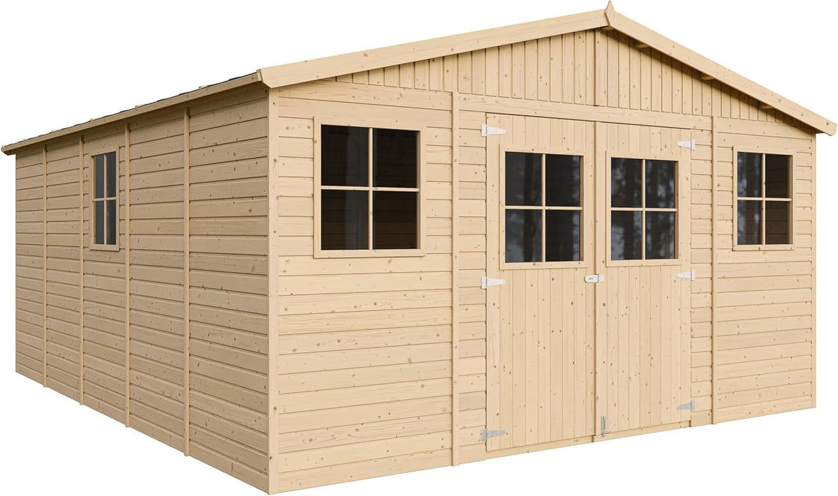 herramienta M333, 246 × 418 × 522cm, madera, para el jardín, TIMBELA