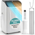 aire acondicionado, 3,52 kW, SereneLife, 14000 BTU (3, Climatizador 4 en 1: Frío, Unidad Compacta con Kit de Ventana