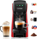 cafetera, 15 cm, 20bar, 0,8L, para la oficina, CAPXSNOB, Warriors1 Cafetera Cápsula 5en1 para Dolce Gusto