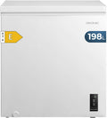 Congeladores horizontales, 198L, con iluminación LED, Cecotec, Control Electrónico LED, Puerta ZeroG (80o-30o)