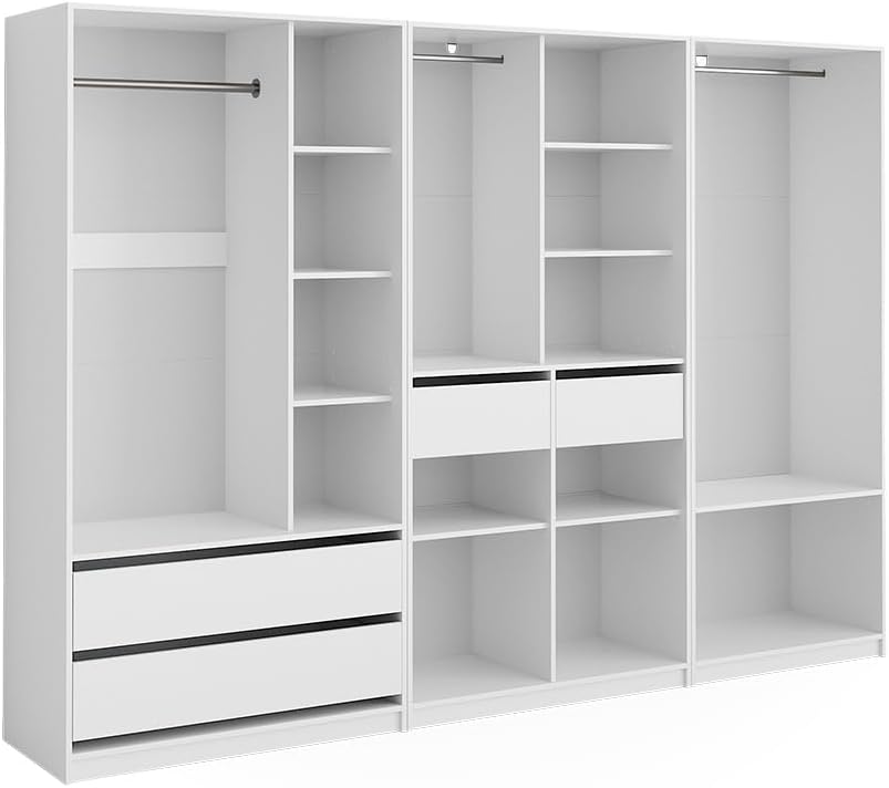 Vicco armario, 280 × 200 cm, blanco, 280 x 200 cm