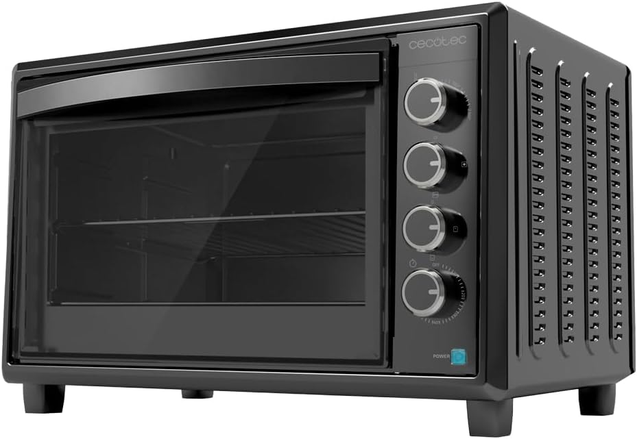 horno, 2200 W, vidrio, Cecotec, 12 Funciones, Temperatura hasta 230o