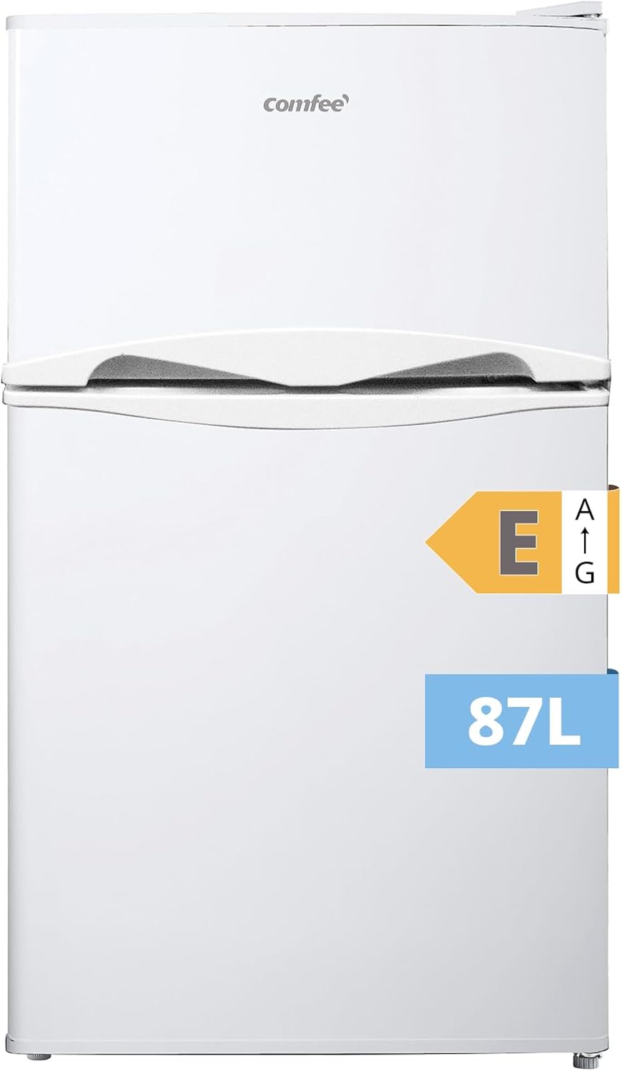 frigorífico, 87L, blanco, Comfee, ' Nevera Congelador de Encimera, Nevera Pequeña, Blanco