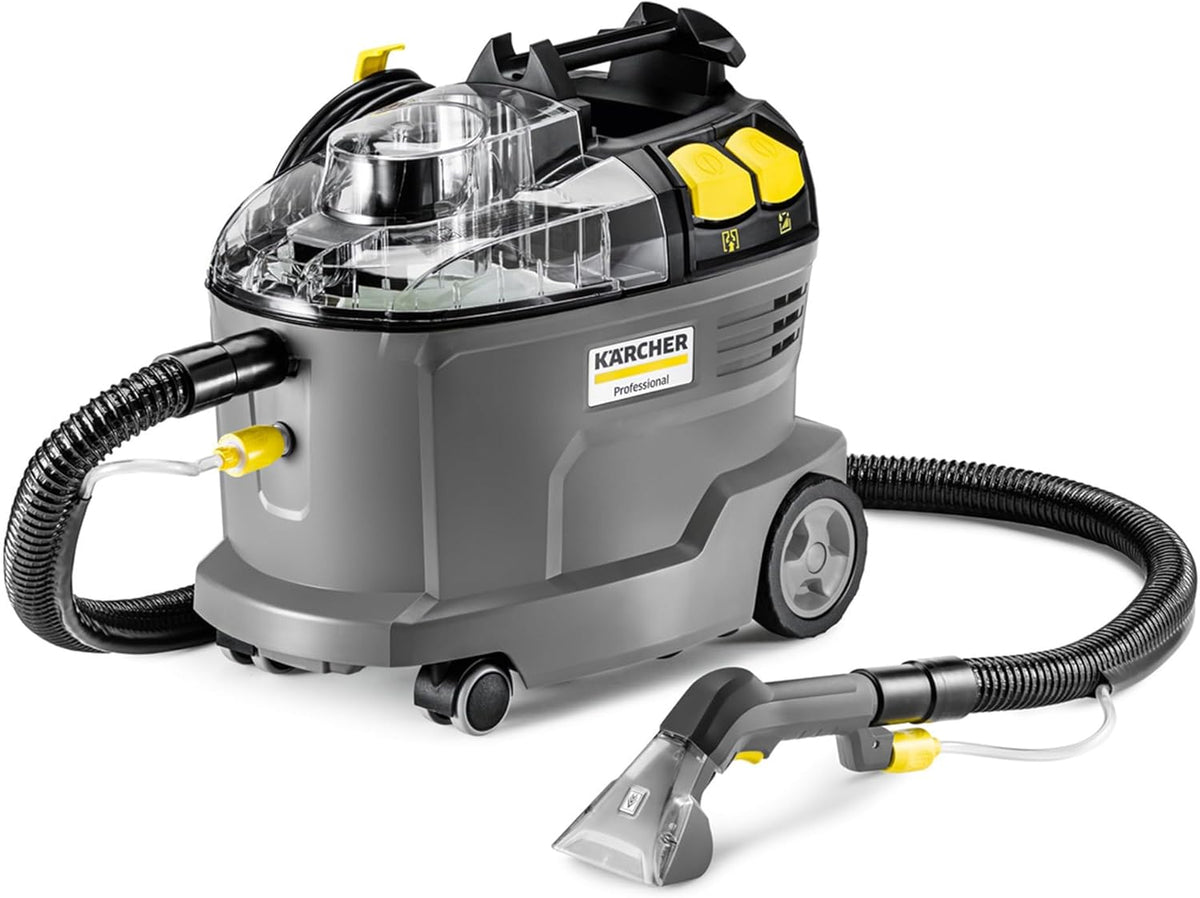 Kärcher aspirador, 8 l, 1 l, 8,6 kg, Kärcher Lava-aspiradora Puzzi 8/1, para tapicerías y superficies textiles, depósito: 8 l, superficie: 12-18 m2/h