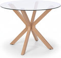 mesa, 100 cm, madera, vidrio, Noorsk Design