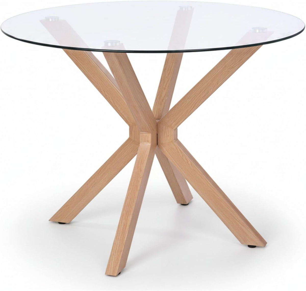 mesa, 100 cm, madera, vidrio, Noorsk Design