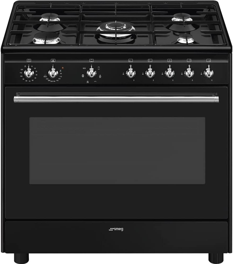 Cocinas independientes, para la cocina, Smeg, Cucina gas Smeg Cx91Gmbl Concerto
