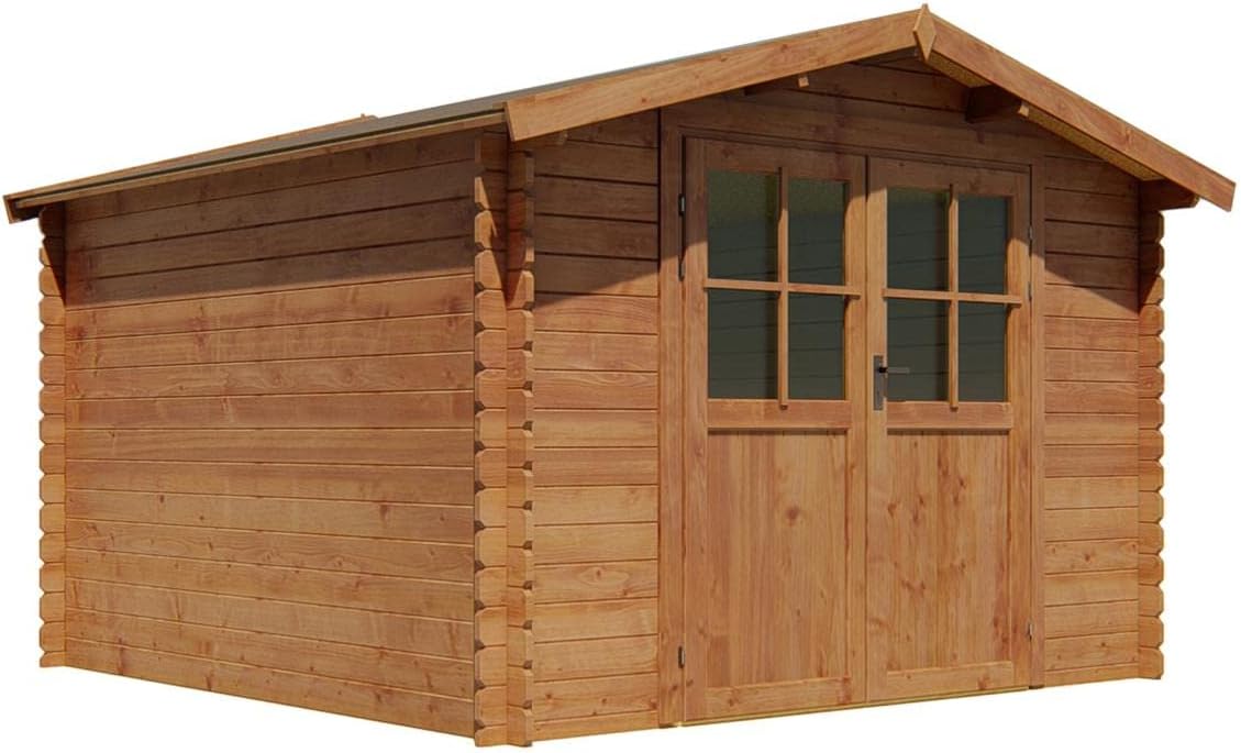 Cobertizos de almacenamiento, 28 mm, madera, Vente-unique, Venta-Unica - Caseta de jardÌn de Madera tratado con Autoclave 8