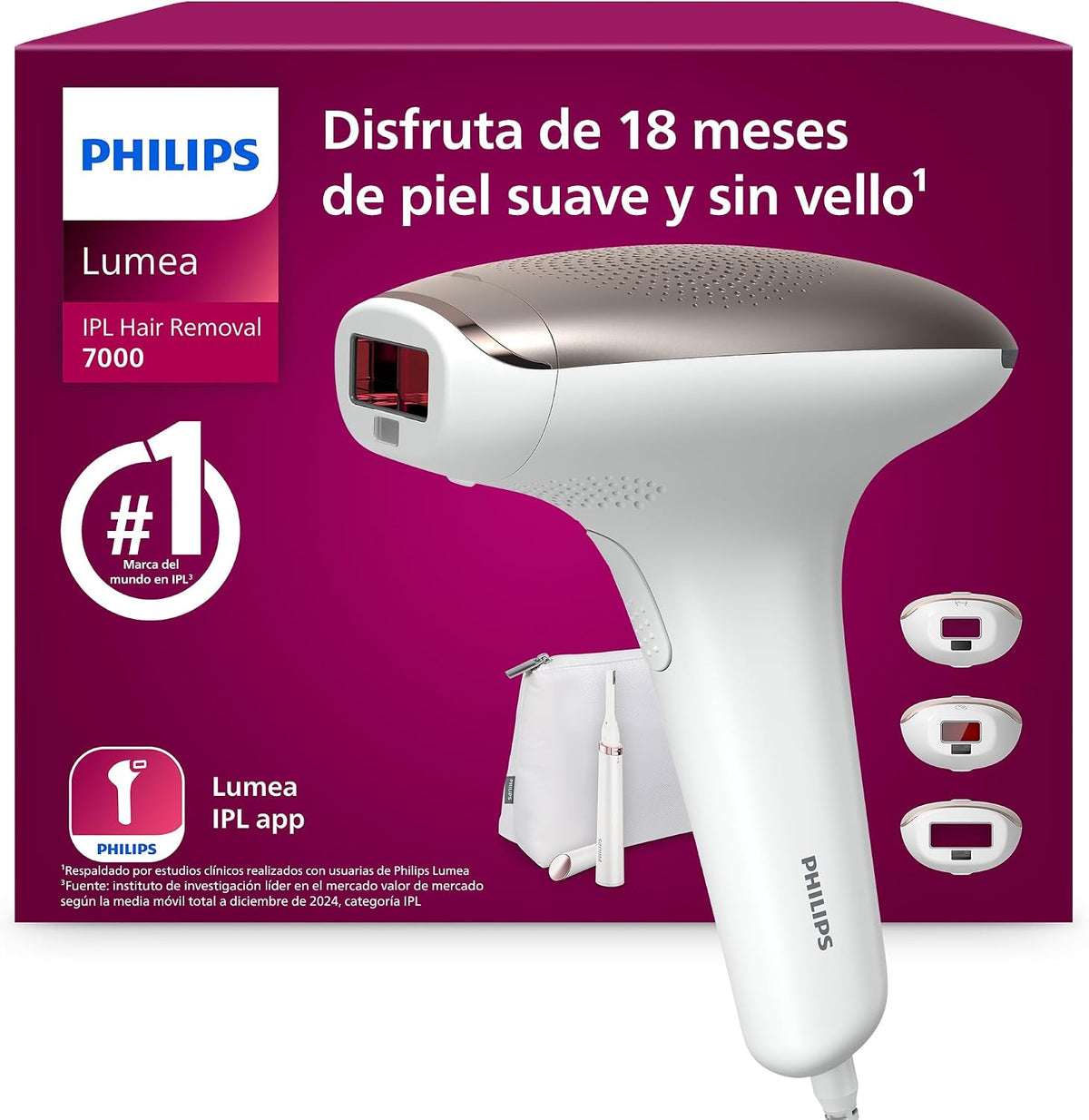 Philips BRI923/00 Sistemas de depilación de luz pulsada, Philips Lumea serie 7000, 3 accesorios para el cuerpo