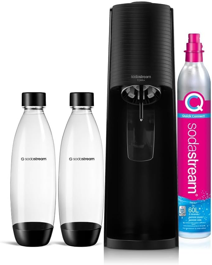 lavavajillas CO2, 1L, 60 L, negro, sodastream