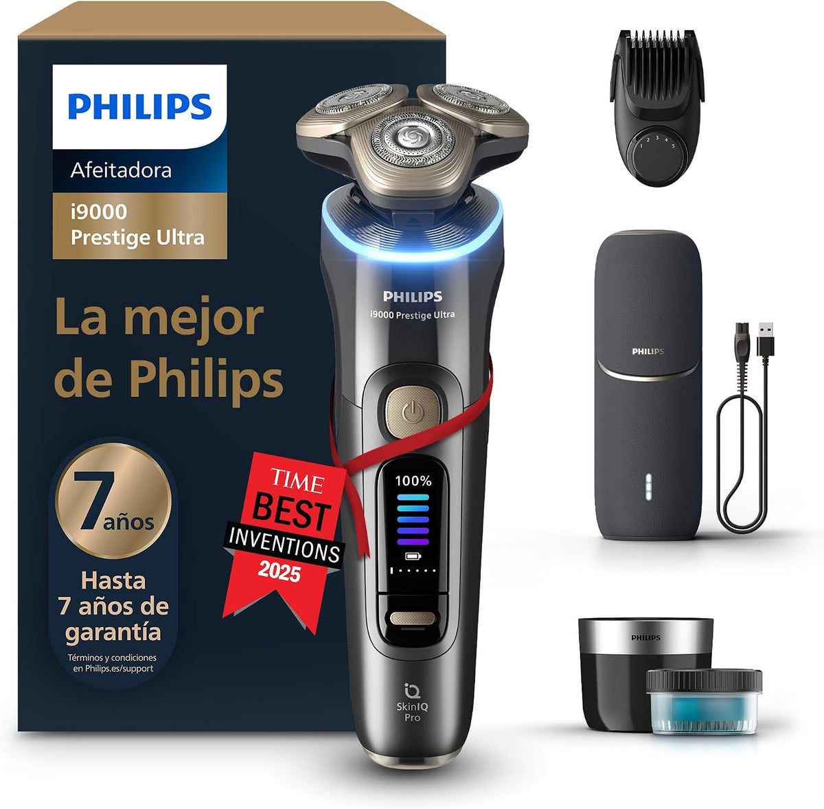 Philips XP9402/46 Afeitadoras eléctricas rotativas para hombre, Philips i9000 Prestige Ultra