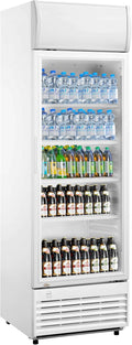frigorífico GSC2350, 2011 × 620 × 636 mm, 324 L, 180 W, con iluminación LED, regulable, con estantes, vidrio, blanco, METRO Professional