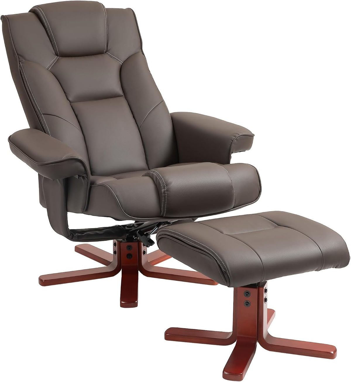 HOMCOM sillón, 83 × 78 × 105 cm, 150 kg, marrón, para el salón