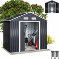 Cobertizos de almacenamiento, 65 cm, acero, negro, para el jardín, Gardebruk