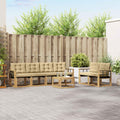 sofá, 59 × 59 × 37 cm, 7 unidades, madera maciza, beige, para el jardín, para la terraza, zylophax