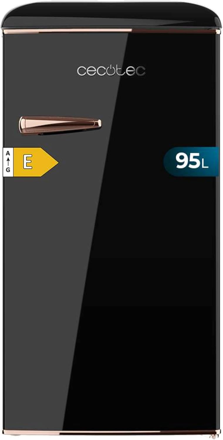 frigorífico, 89,3Cm, 95L, negro, Cecotec, 3Cm de Alto y 48, 7Cm de Ancho, 95L de Capacidad