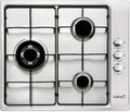 placa de inducción, 58 cm, acero inoxidable, Cata, Modelo GIB 6021 X, 3 Fuegos, Ancho de 58 cm