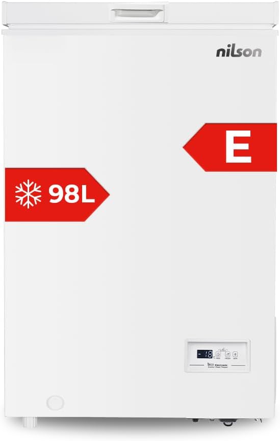 Congeladores horizontales NCH1001EDC, blanco, NILSON, 4 Star, 1 Cesta