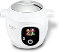 Ollas a presión eléctricas CE854110, 6 L, blanco, Moulinex, 80 recetas integradas, sin vigilancia, blanco CE854110