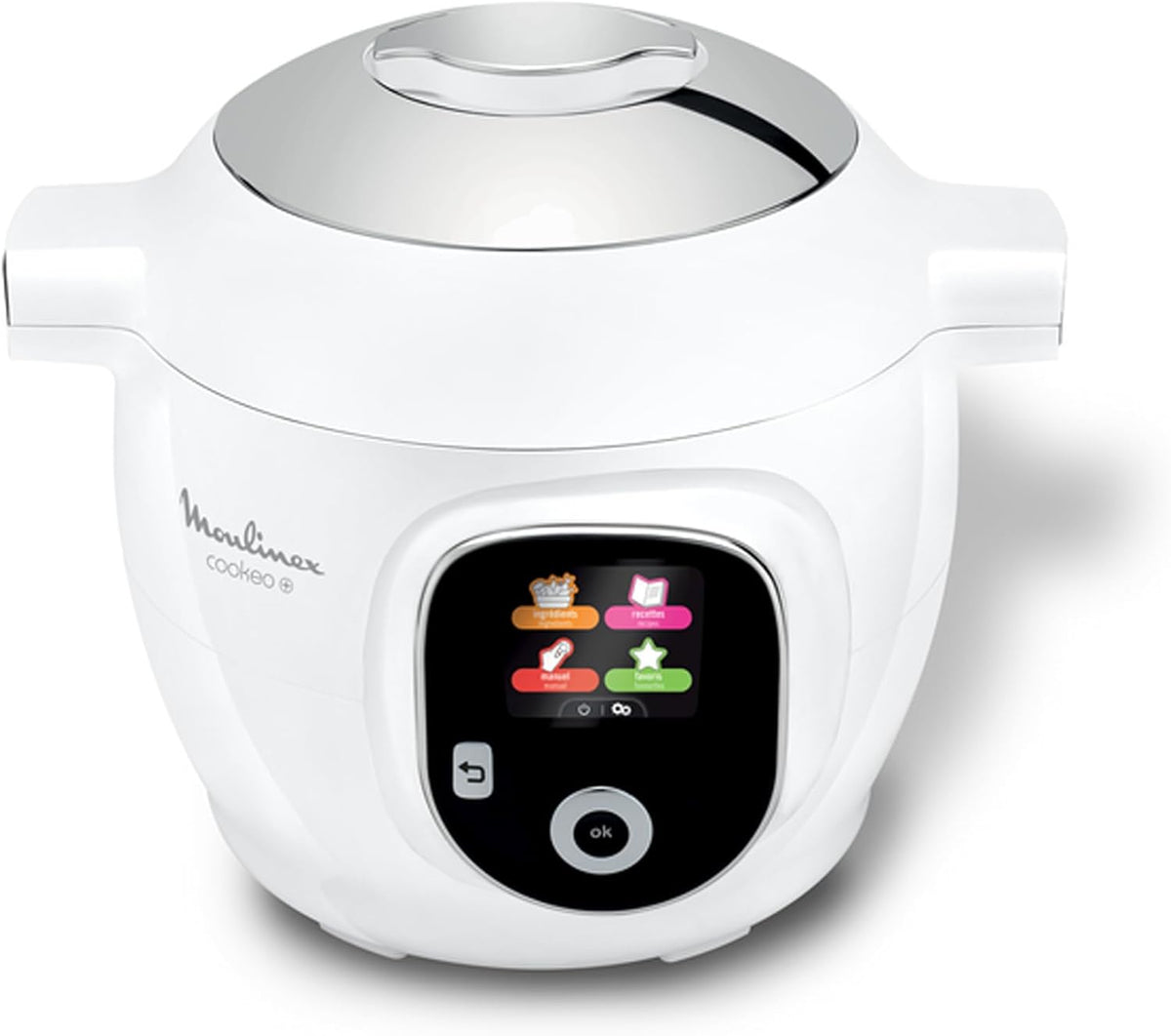Ollas a presión eléctricas CE854110, 6 L, blanco, Moulinex, 80 recetas integradas, sin vigilancia, blanco CE854110