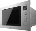 Microondas con grill, 31,50cm, 1320 W, acero, Cecotec, 8 Funciones, Plato Giratorio de 31