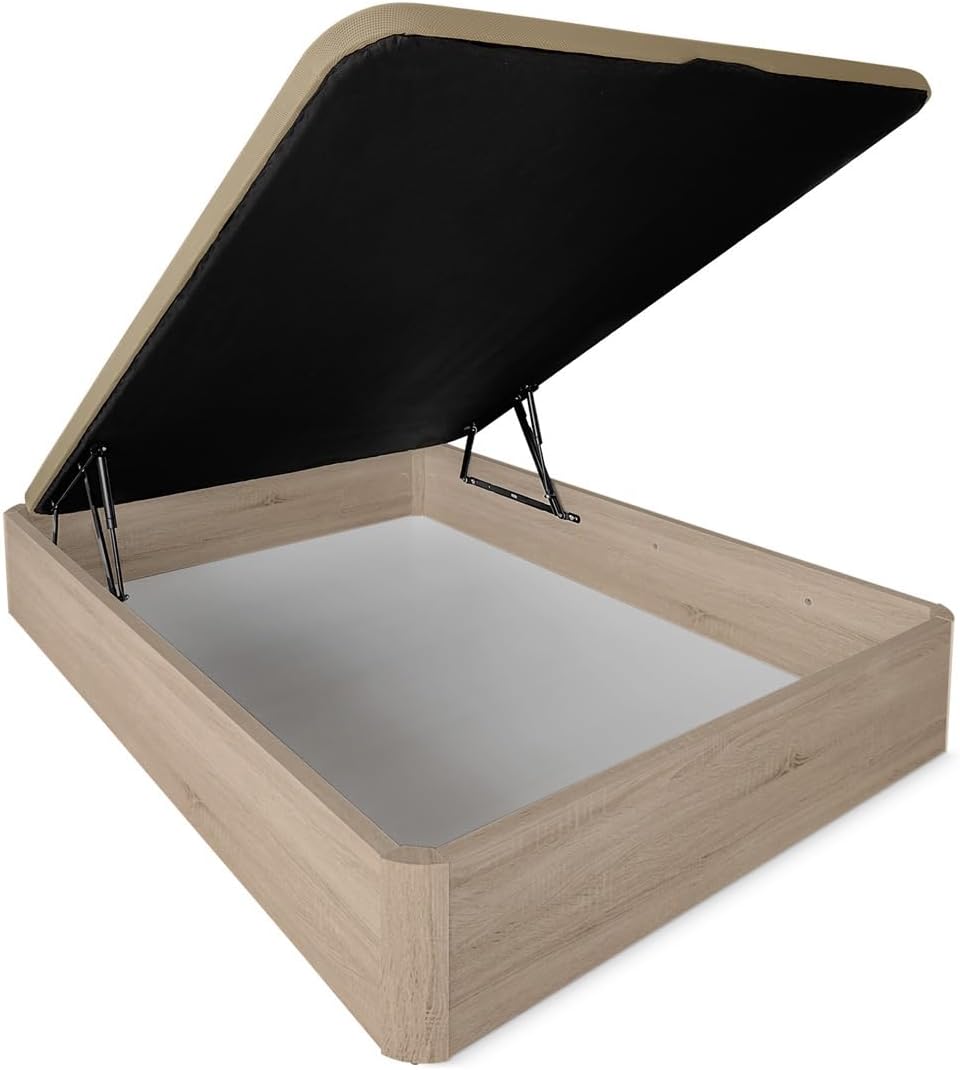 Canapés, 28 cm, Somnia Descanso, - Canapé Abatible XL Reforzado Gran Capacidad con Tapa